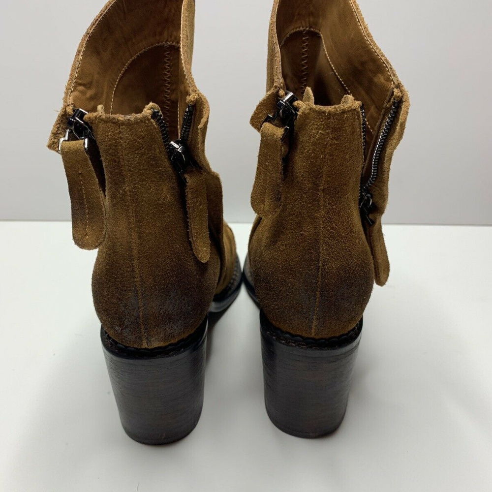 🆕 Double Zip Slouch Suede Ankle Boot - Picture 4 of 7